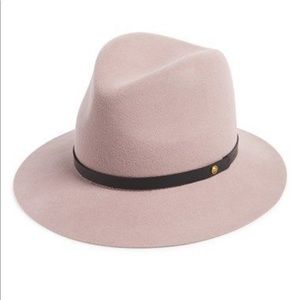 Rag & Bone floppy brim fedora in Dusty Rose